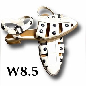 Stylish Beige Sandals with Silver Accents